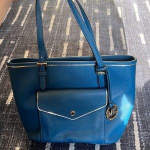 Blue Michael Kors Purse